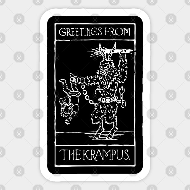 Greetings from the Krampus Sticker by SpencerFruhling